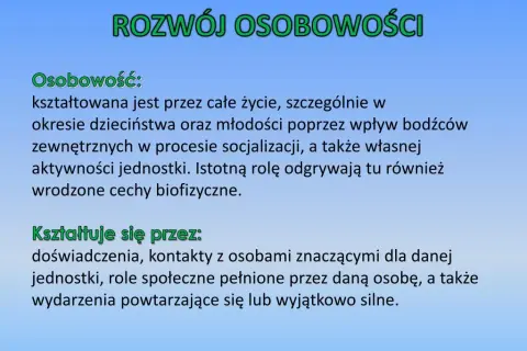 Do kiedy kształtuje się osobowość? Kluczowe etapy rozwoju osobowości