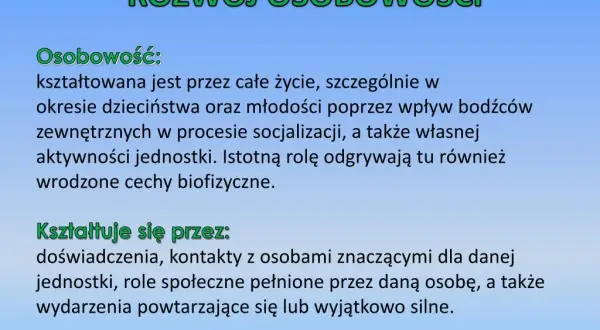 Do kiedy kształtuje się osobowość? Kluczowe etapy rozwoju osobowości